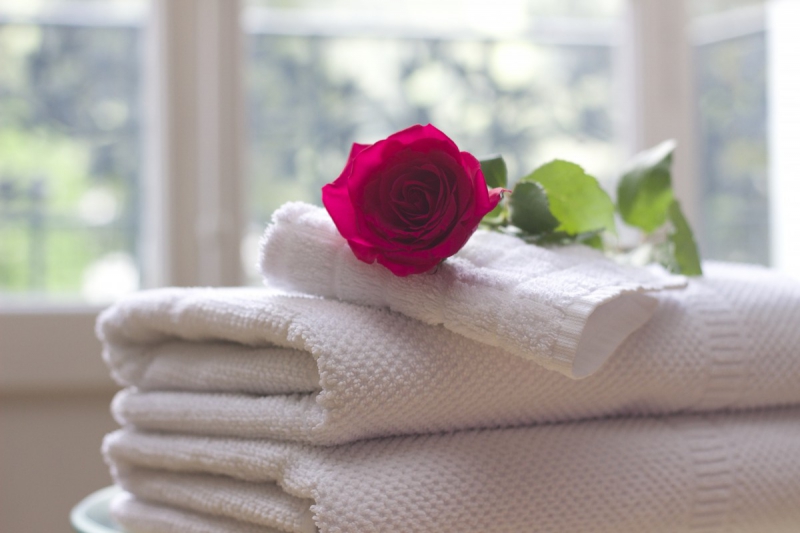 hotel-CASTAGNIERS-min_towel_rose_clean_care_salon_spa_white_bath-731641